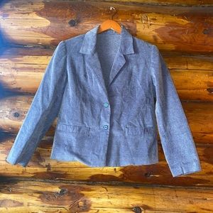 Vintage Corduroy Purple Blazer
